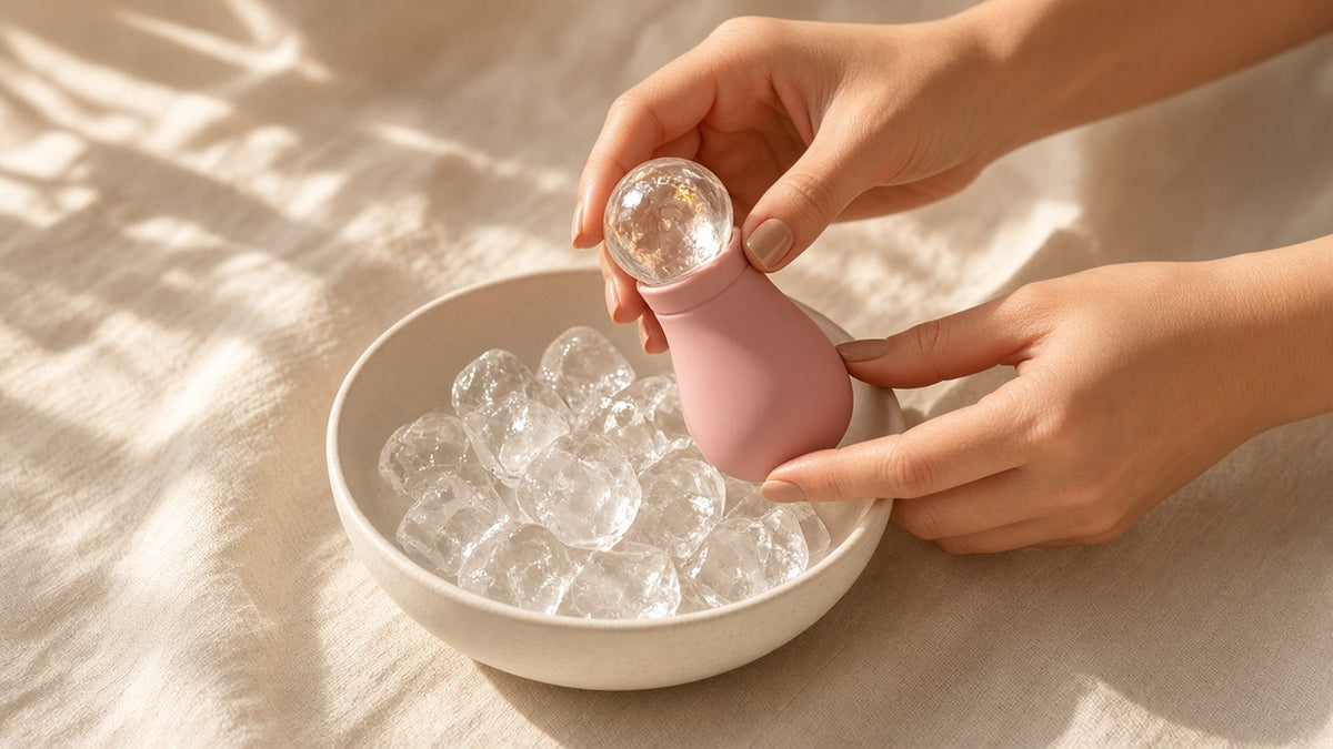 Halo Ice Roller held in hand