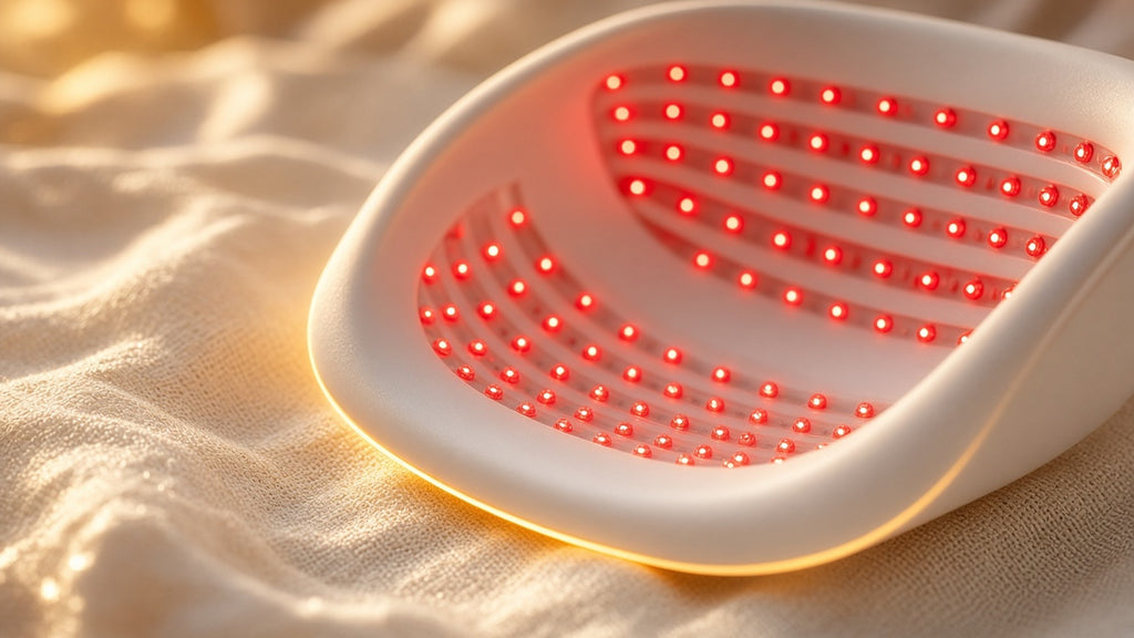 Halo Glow LED mask macro detail
